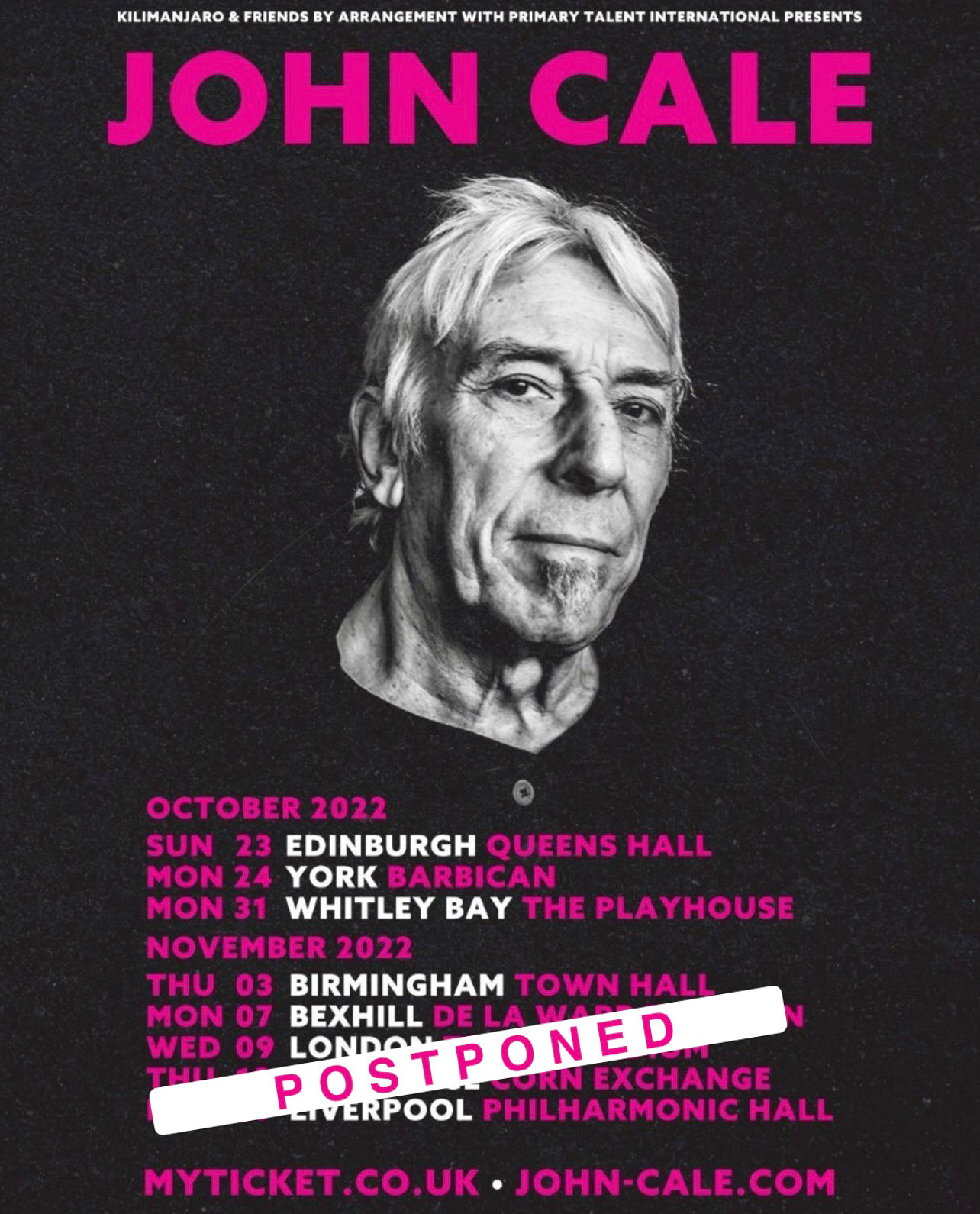 John Cale – York Barbican - Noise Delays Recovery